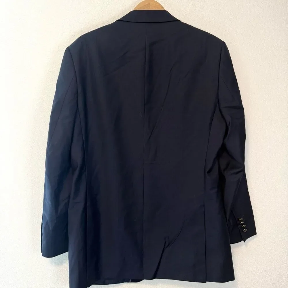 Mantoni Navy 100% Virgin Wool‎ Sport Coat Blazer Size 44L